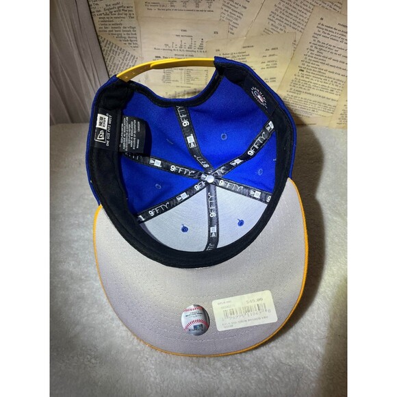 Boston Red Sox 2004 World Series Champions New Era 9FIFTY Snapback Blue/Yellow - Picture 3 of 4